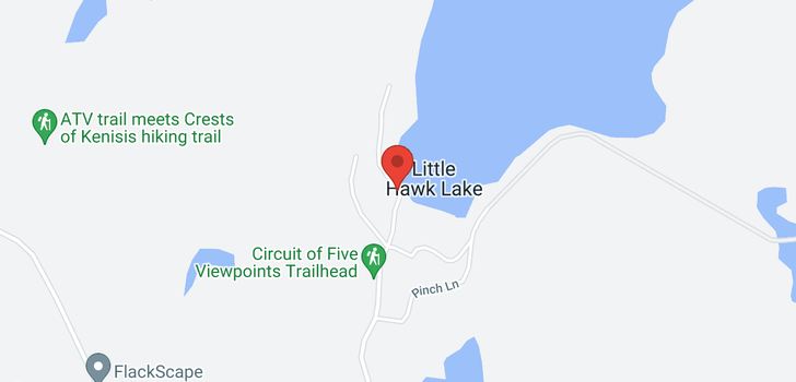 map of 2076 LITTLE HAWK LAKE ROAD PRIVATE